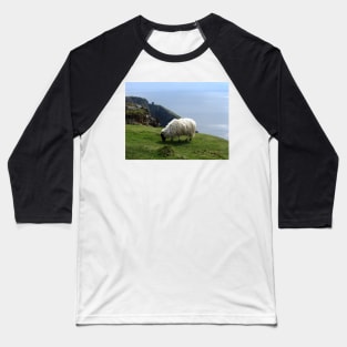 Ram Grazing on Slieve League, Ireland Baseball T-Shirt